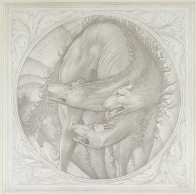 Die Geschichte von Orpheus: Cerberus, 1875 von Edward Burne Jones